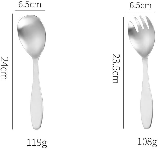 Silverware Flatware Set, 1/4/6/8/10/12 thick high-value stainless steel fork hotel buffet fruit salad fork(Silver,10 Pieces)