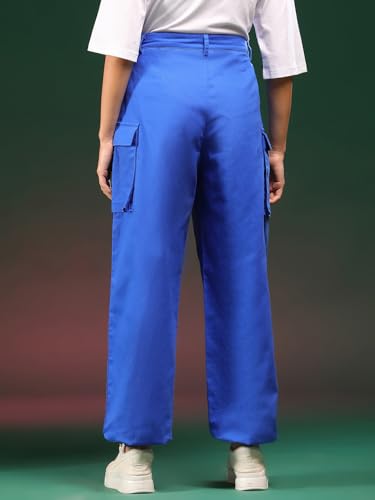 Image of KOTTY Women's High Rise Relaxed || Straight || Joggers Fit Cargo's for Pants || Trousers