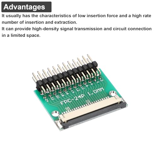 Placa de conector FPC de 24 pines MECCANIXITY, enchufe de 1 mm a 2.54 mm, PCB 4