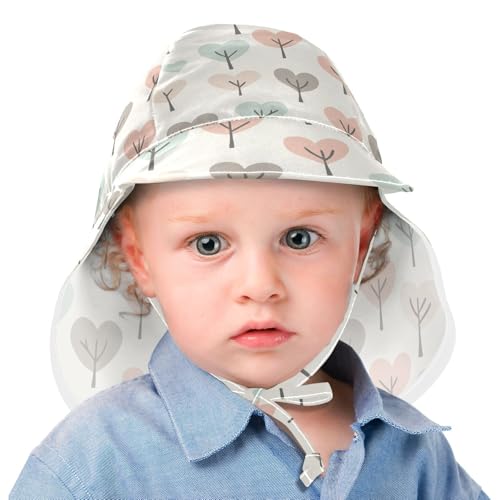 Tree Love Pastel Simple Toddler Boy Girl Beach Hats Boys Hats Toddler Girl UPF 50+ Protection Large Brim Traveling Swim2