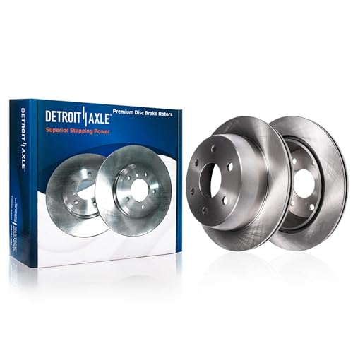 Image of Detroit Axle - 4pc Rear Brake Kit for 2017-2023 Nissan TITAN