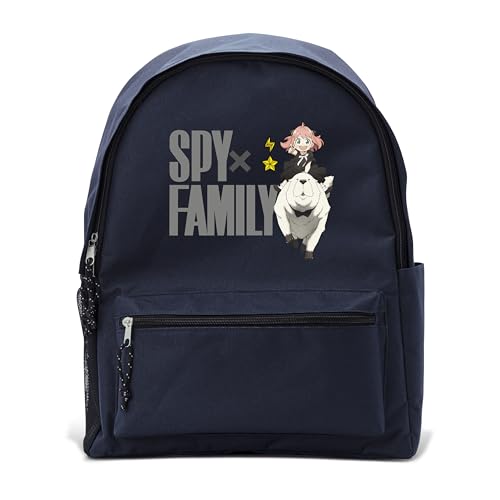 ABYSTYLE – SPY X FAMILY Mochila azul Anya et Bond, azul, Dimensions : 42 x 31 x 14 cm