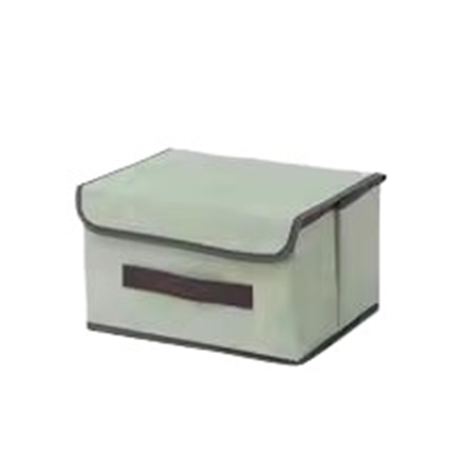 ZHSOAO 4Pcs Non-woven Storage Box, Multi-function Foldable Organizer For Underwear Sundries, Home Clothing & Organi for Clothing Bedding Blankets(Light green,25 * 19 * 16CM)