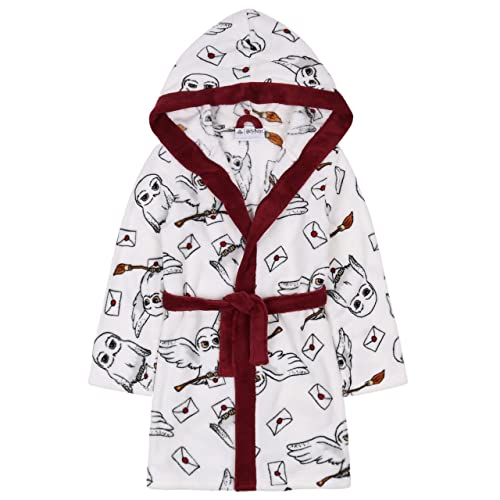 Harry Potter Hedwiga Peignoir enfant avec capuche, noué, blanc OEKO-TEX 10-11 ans Cover