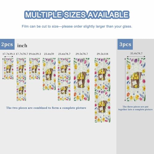 Película decorativa de privacidad para ventana 17.7" x 39.3" miniatura 5