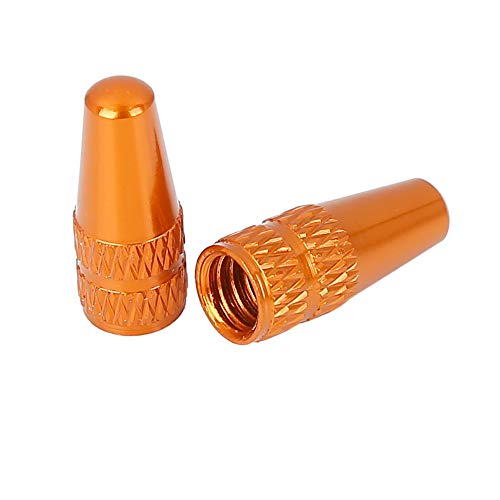 X AUTOHAUX 4 piezas Tapas de válvula de tipo francés para neumáticos de bicicleta de aleación de aluminio miniatura 5