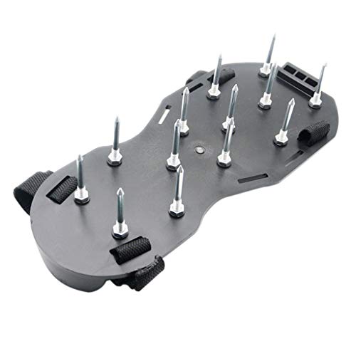 Spiker Sandals - Garden Shoes with Spikes, Lawn Aerating Sandals[New ] 45MM Deep Spike Garden Spike Shoes, British Designed and Manufactured for Maximum Aeration (Black)