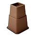 Geviaho Brown Adjustable Bed or Furniture Riser to 8, 5 or 3 Inches in