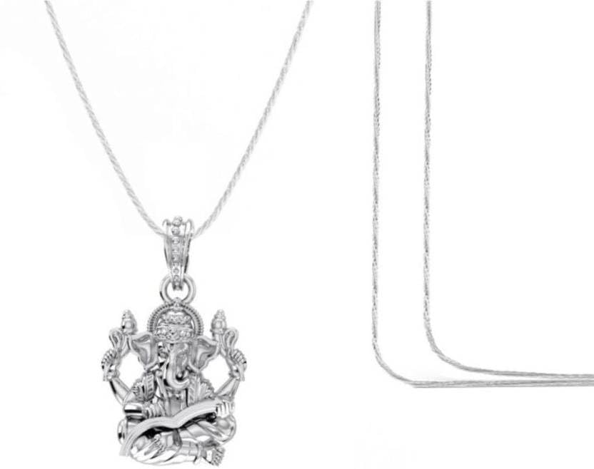 Pendentif en argent sterling 925 avec chaîne de pape fine