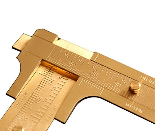 Calibrador Mini Antiguo Ajustable de Latón 0-80mm miniatura 3
