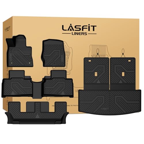 Image of LASFIT Floor Mats for Ford Explorer 6 Seats with Second Row Center Console