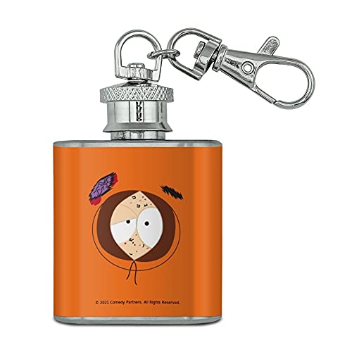 South Park Kenny Roughed Up Stainless Steel 1oz Mini Flask Key Chain
