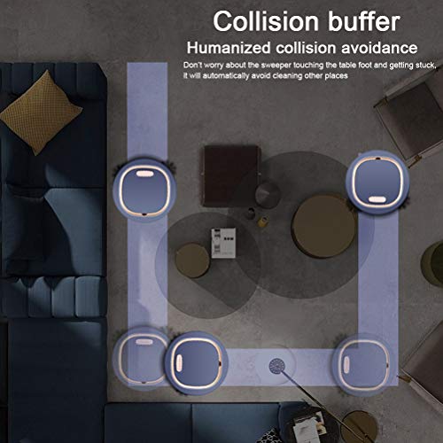 Tianbi 3 in 1 Intelligent Robot Vacuum Cleaner,Suction Vacuum Cleaner Robot,Intelligent Sweeping Machine,2.4 inch 1200 mAh Battery Ultra-thin Robot Vacuum Cleaner, Suitable for Floors,Pet Hair, Dust