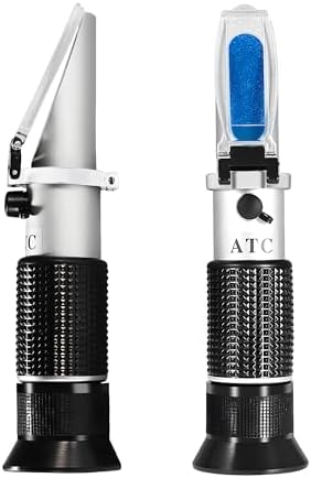 Antifreeze Refractometer,V-Resourcing Hand-Held Anti Freeze Tester for Car Coolant Adblue Antifreeze System, Glycol Propylene,Glycol Ethylene,Battery Acid,Coolant Windshield Fluid