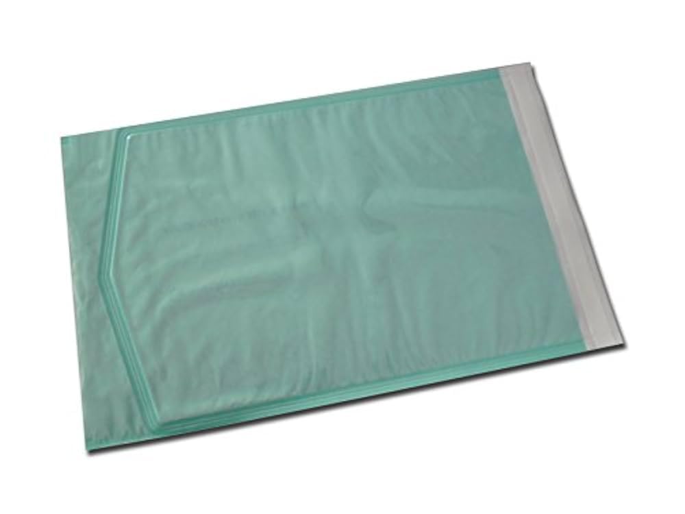 Eline - Buste Autosaldanti per Sterilizzazione a Vapore o ETO, in Carta Kraft e Film Medicale, Striscia Biadesiva e Piega di Chiusura, Misure Esterno/Interno in mm: 190x400/168x385, 200pz