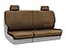 Coverking Custom Fit Seat Cover for Ford F-150/250/350 - (Velour, Solid Beige)
