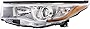 CarLights360: For 2014 2015 2016 Toyota Highlander Headlight Assembly Driver Side Chrome w/Bulbs DOT Certified For TO2502225