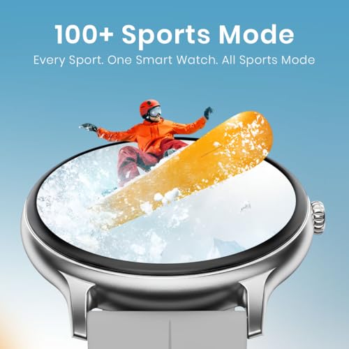 Image of GameSir Glavito Round Dial Smartwatch with 1.49 inch AMOLED Display, 100+ Sports Modes, IP67, Bluetooth Calling, Functional Crown Control, Health Tracking, 100+ Watch Faces, Men & Women (Magnetic Grey)