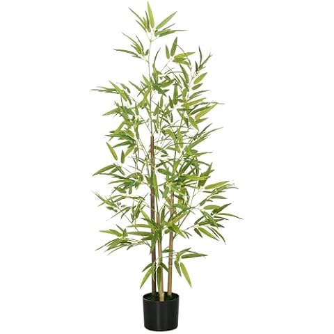 HOMCOM Arbre Artificiel Bambou 120 cm Cover