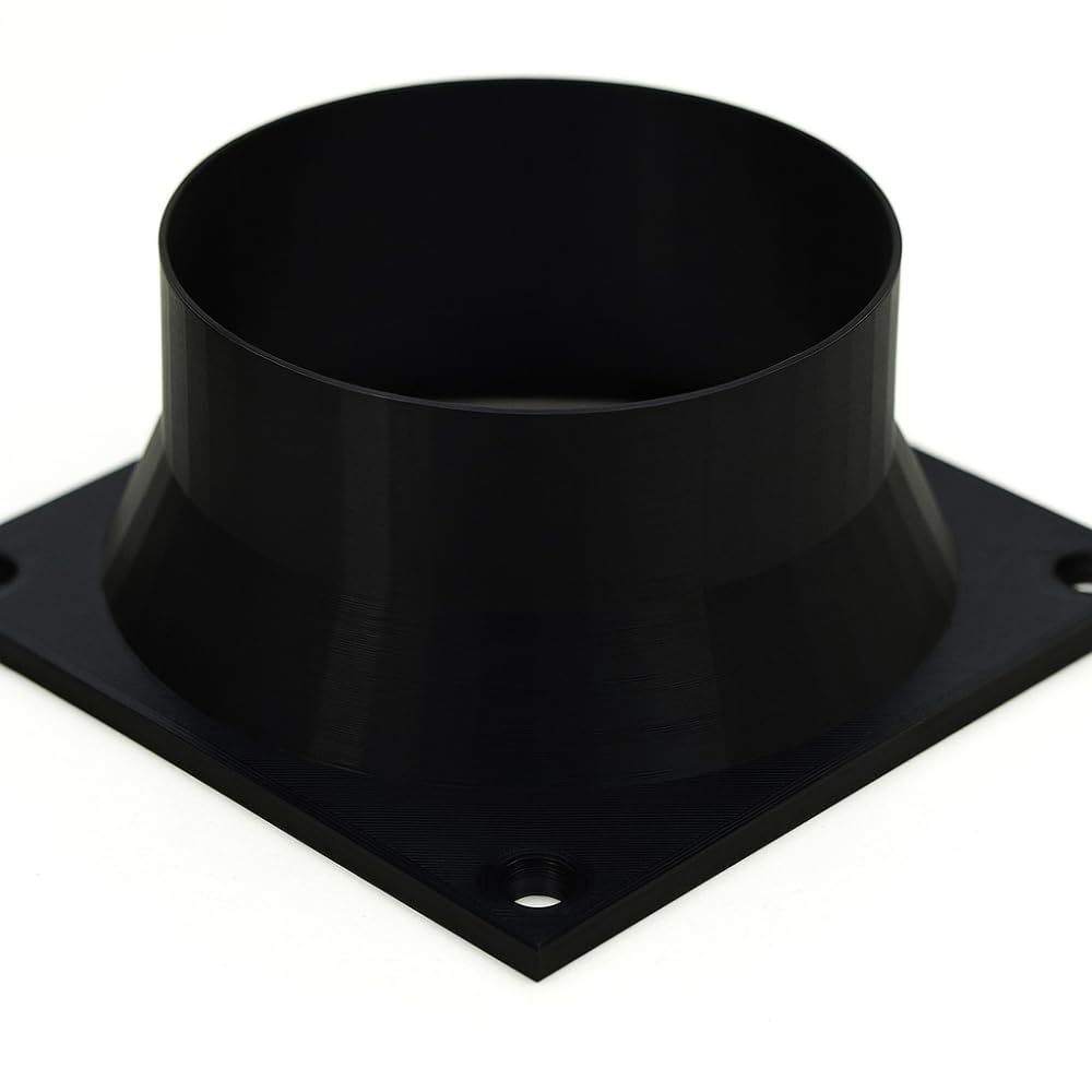 VAALI 120mm to 4 Inch Plastic Heat & Noise Control Fan Shroud for Antminer S19 T19 S17 T17 – Duct Hose Adapter for ASIC Miner Cooling Efficiency