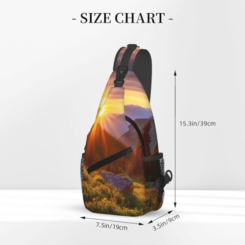 Mochila tipo sling deportiva para senderismo miniatura 3