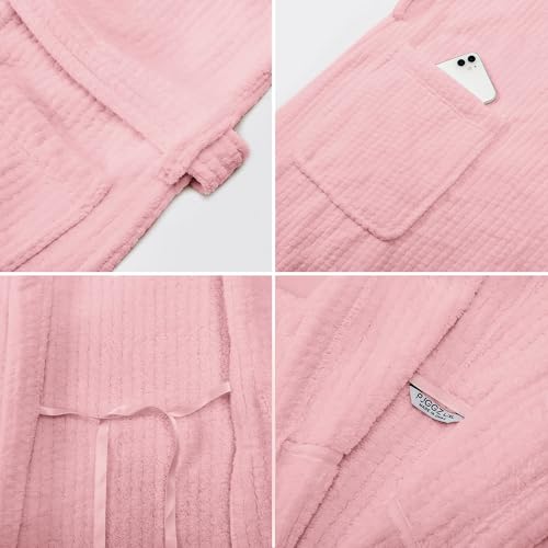 Hooded Bathrobes for Women, Soft Long Towel Robes for Women - Quick Dry yet Warm - Image 5