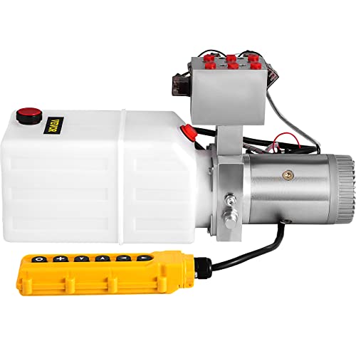 Vevor 6 QUART HYDRAULIC PUMP Mophorn Hydraulic Power Unit 6 Quart 6 Way Hydraulic Pump Double Acting Hydraulic Power Unit 12V Dc Dump Trailer Car Remote With Plastic Oil Reservoir thumb #7