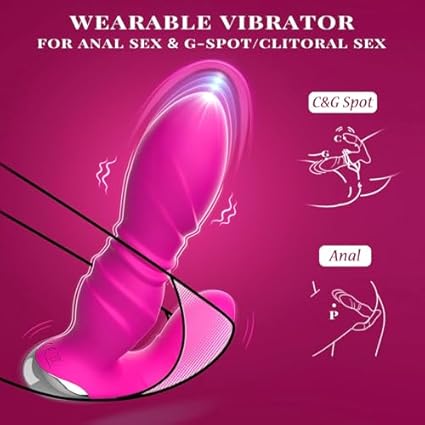 Vibradorador Mujer Juguetes Eróticos, Vibradores Consoladores.. para Mujer con Vibración Empuje 9x9 Modos Mando Distancia & APP Vibradorador Clítoris, Juguetes Eróticos para Pareja Sexuales Dildo