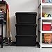 IRIS USA Store-It-All, 21 Gal. (4 Pack), Black/Black, 4 Count