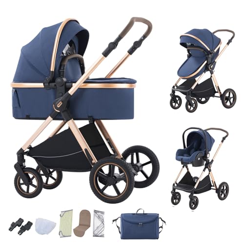 BEBBY Cochecito Bebé 3 en 1 con Asiento de Auto