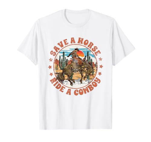 Photo de Western Country Save A Horse Ride A Cowboy Cheval T-Shirt
