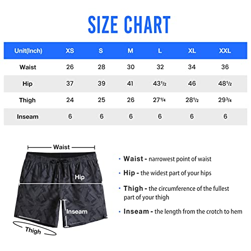 Maamgic Mens Running Shorts Workout 6 Inch Marathon Lightweight Quick Dry Gym Shorts With Zip Pocket Wine thumb #5