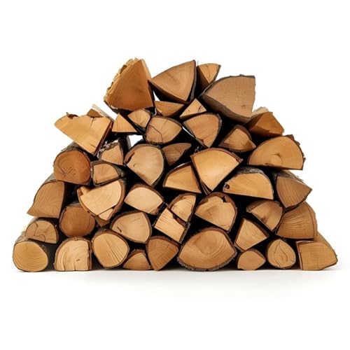 Green Olive Bois de Chauffage – Bois de Chauffage séché au Four (5 kg/20 litres) pour poêle à Bois, Feux Ouverts, poêles et foyers – Faible humidité – Prêt à brûler, Haute Chaleur, Combustion Durable