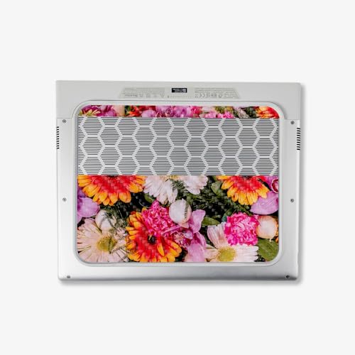 Image of MightySkins Carbon Fiber Skin Compatible with Alienware X14 R2 (2023) Full Wrap Kit - Watered Flowers | Protective, Durable Textured Carbon Fiber Finish | Easy to Apply | Made in The USA