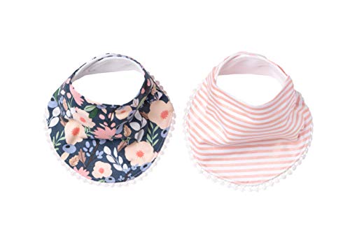 Image of Copper Pearl Baby Bibs 4 Pack & 6 Pack, Bandana Drool Bibs for Baby Girl & Boy, Soft Cotton Bibs for Drooling and Teething