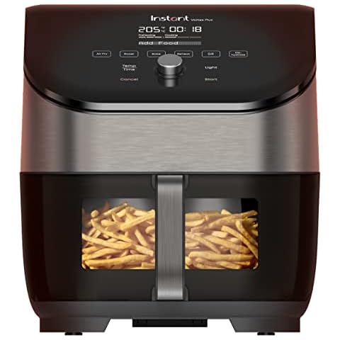 Instant Vortex Plus with ClearCook - 5.7L Air Fryer, Stainless Steel, 6-in-1 Smart Programmes - Air Fry, Bake, Roast, Grill, Dehydrate, Reheat, Odour Erase -1700W Cover