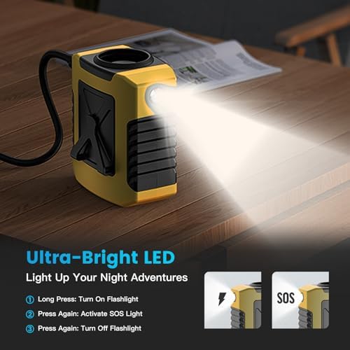 Miniatura 4 de Ventilador de cintura portátil de 10000 mAh  Clip en el cinturón portátil, ventilador personal recargable con batería con 4 velocidades y cuello de