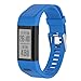 JINGLIANG Inteligente Reloj de Pulsera de Silicona qw Correa Banda de Reloj for Garmin Vivosmart HR + (Negro) (Color : Blue)