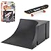 Dorime Planche de patinage avec rampe de pièces de piste pour enfants Jouets cadeaux Park Touche Mini Skateboard Jouets 1 pièce de style aléatoire