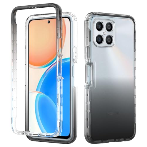 PREDCFVY Funda para Huawei Nova 9 SE, ultra delgada, a prueba de golpes, cubierta trasera translúcida antiarañazos, TPU y policarbonato duro (negro)