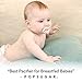 Nanobebe Baby Pacifiers 0-3 Month - Orthodontic, Curves Comfortably with Face Contour, Award Winning for Breastfeeding Babies, 100% Silicone - BPA Free. Perfect Baby Registry Gift 2pk,White