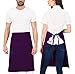 PALLTEX GAVROCHE krótki fartuch kucharski dla mężczyzn krótki fartuch kucharski damski krótki fartuch damski fartuch męski do gotowania majsterkowania malowanie pieczenie, bakłażan, jeden rozmiar