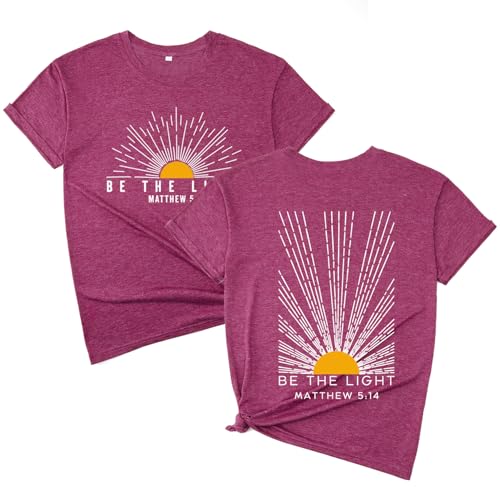 Be The Light Matthew 5 14 Shirt Bible Verse Christian Shirt Jesus Religiou Faith T-Shirt