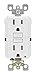Leviton M02-GFNT1-03W 15 Amp White SmartlockPro Self-Test GFCI 3 Count
