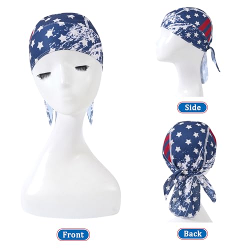 Image of DOCILA 3 Pcs Skull Caps for Men Fashion Sweat Wicking Helmet Liner /Hard Hat Beanie Breathable Motorcycle Cycling Sports Cap