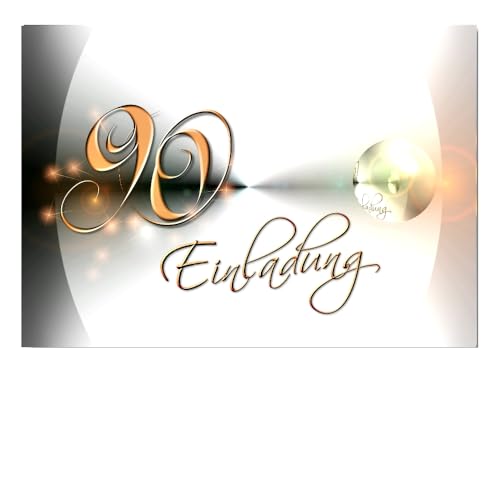 DigitalOase 2 Einladungskarten 90. Geburtstag MIT INNENTEXT Geburtstagskarten 2 Klappkarten 2 Kuverts Format DIN A6#YANG DigitalOase 2 Einladungskarten 90. Geburtstag MIT INNENTEXT Geburtstagskarten 2 Klappkarten 2 Kuverts Format DIN A6#YANG