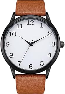 NUOVO Herrenuhr Analoge Quarzuhr Braun Lederarmband wasserdichte Uhr Herren Business Uhr Classic