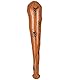 W WIDMANN MILANO Party Fashion 2389M - Aufblasbare Keule, 90 cm, Waffe, Höhlenmensch, Steinzeit, Mottoparty, Karneval