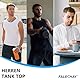 Falechay 3er Pack Unterhemd Herren 100% Gekämmte Baumwolle Tank Top Herren Ärmelloses Unterhemden Schwarz L