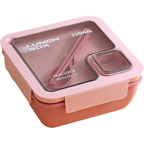 �ٓ��� �j�� ���ٓ��� ��i 850ml/1100ml �֓�� Lunch box ���ٓ��� �����ƃX�v�[���t�� �����`�{�b�N�X �����W �H���Ή� �`�R��h�~ �Ⓚ�\ �y�� �����e�ʂׂ�Ƃ��� �j�q ���q �w�� �ƒ�p ���p (1100ml,�s���N